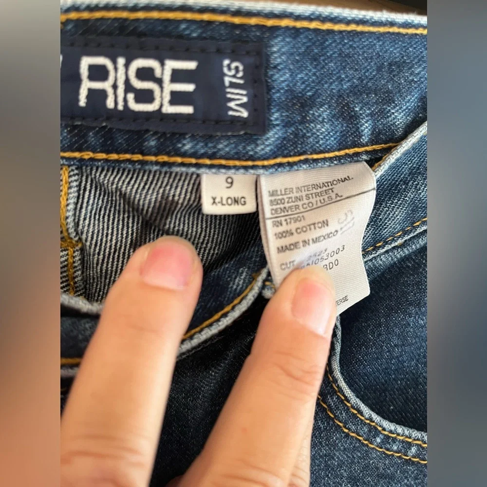 Cruel Jeans Low Rise Slim Size 9 Xtra Long - Picture 6 of 7